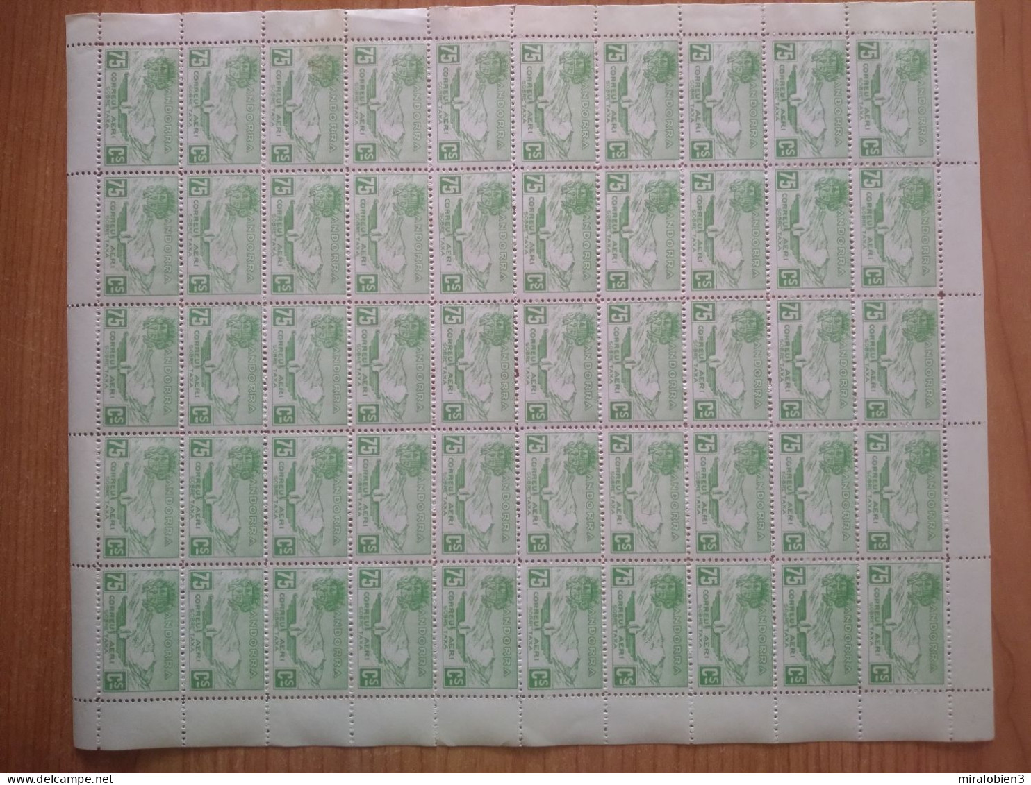 ANDORRA 5 PLIEGOS COMPLETOS EDIFIL NUM. NE13/17 - Unused Stamps