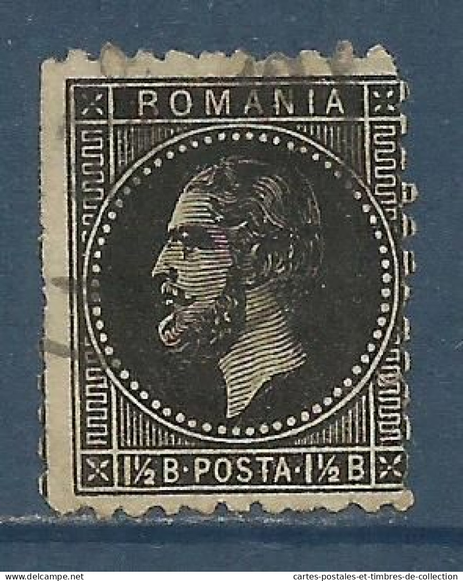 ROUMANIE , ROMANIA , 1/2 B , Prince Charles  , 1876 - 1878 , N° YT 48 , µ - 1858-1880 Moldavia & Principado