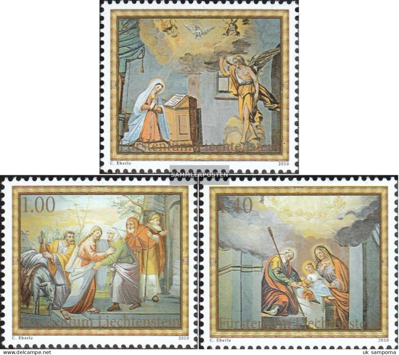 Liechtenstein 1577-1579 (complete Issue) Unmounted Mint / Never Hinged 2010 Christmas - Unused Stamps