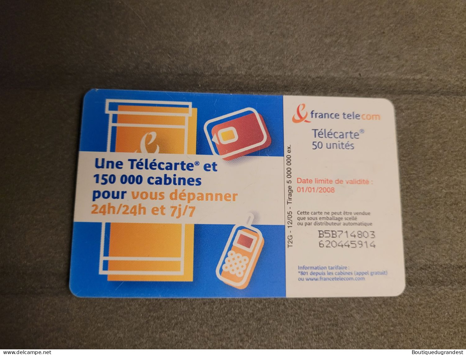 Télécarte 50 Unités - Non Classés