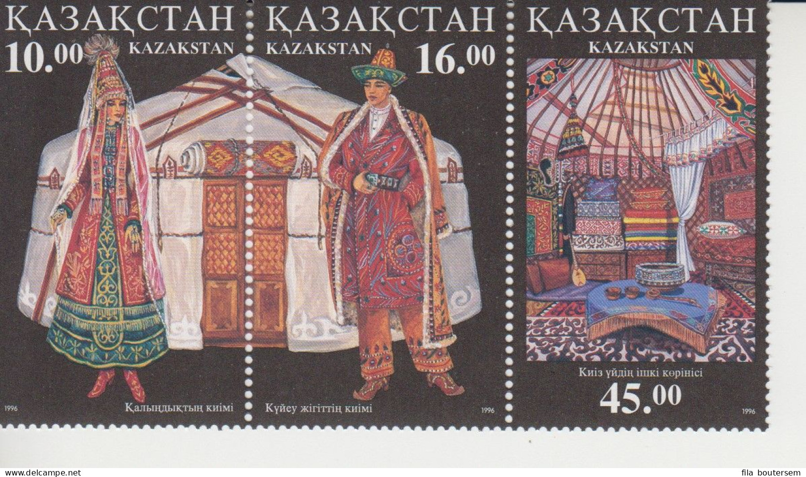 KAZAKHSTAN : 05-12-1996 Costumes - Kazajstán