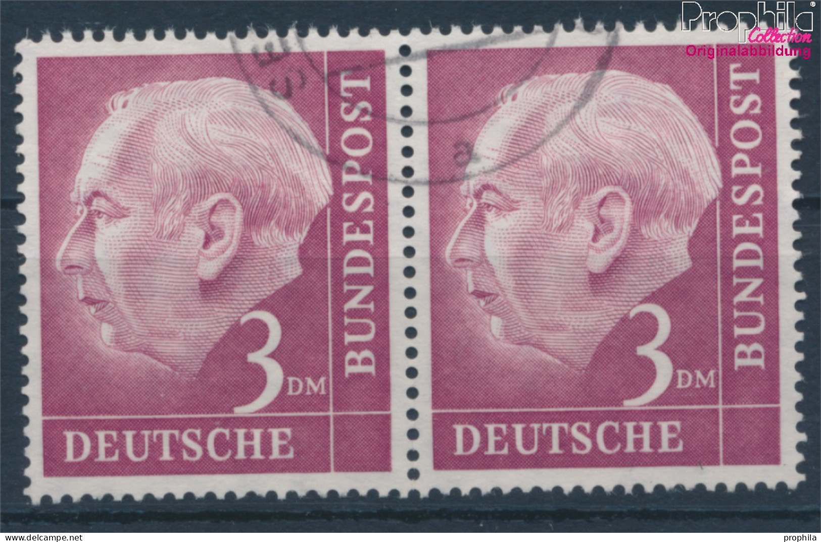 BRD 196x WP Waagerechtes Paar Gestempelt 1954 Heuss (10351882 - Used Stamps