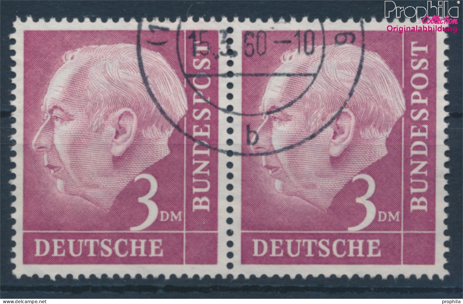 BRD 196x WP Waagerechtes Paar Gestempelt 1954 Heuss (10351883 - Used Stamps