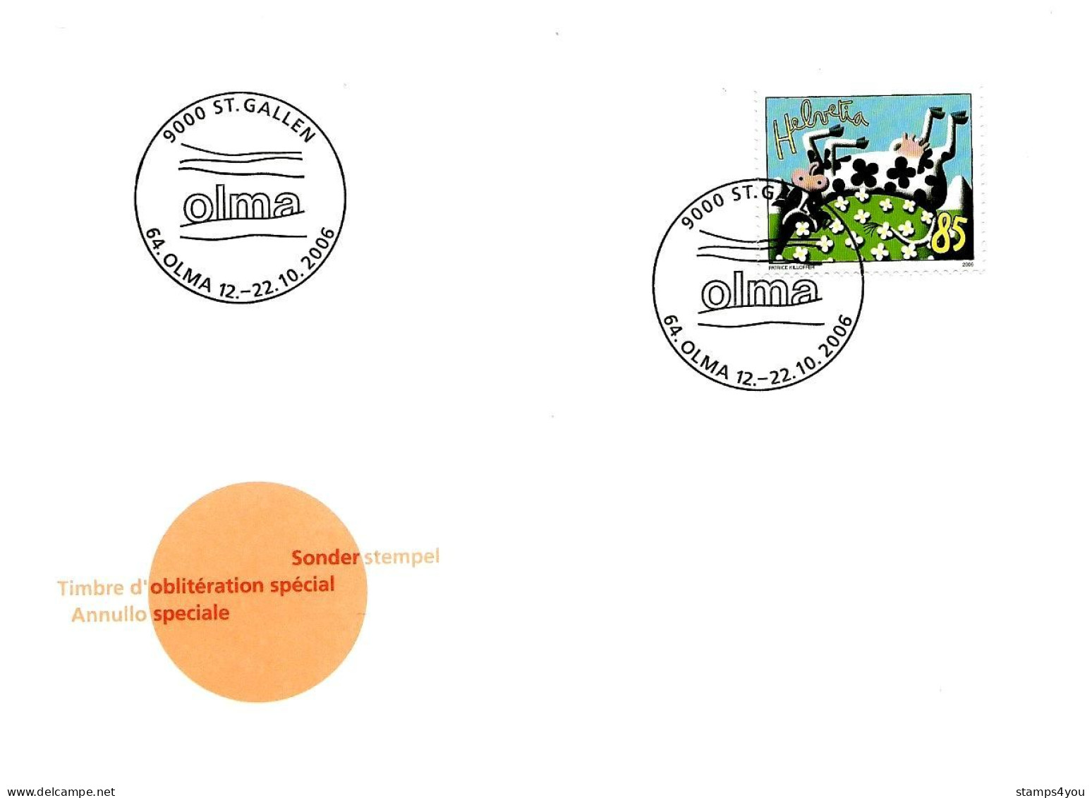 CH - 156 - Enveloppe Avec Oblit Spéciale "OLMA St Gallen 2006" - Poststempel