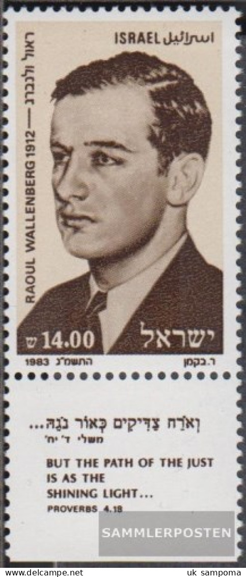 Israel 933 With Tab (complete Issue) Unmounted Mint / Never Hinged 1983 Raoul Wallenberg - Unused Stamps (with Tabs)