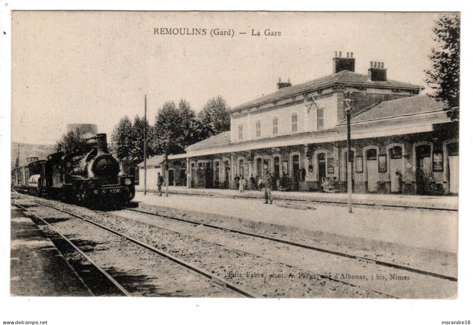 Remoulins La Gare , Train , Locomotive - Remoulins