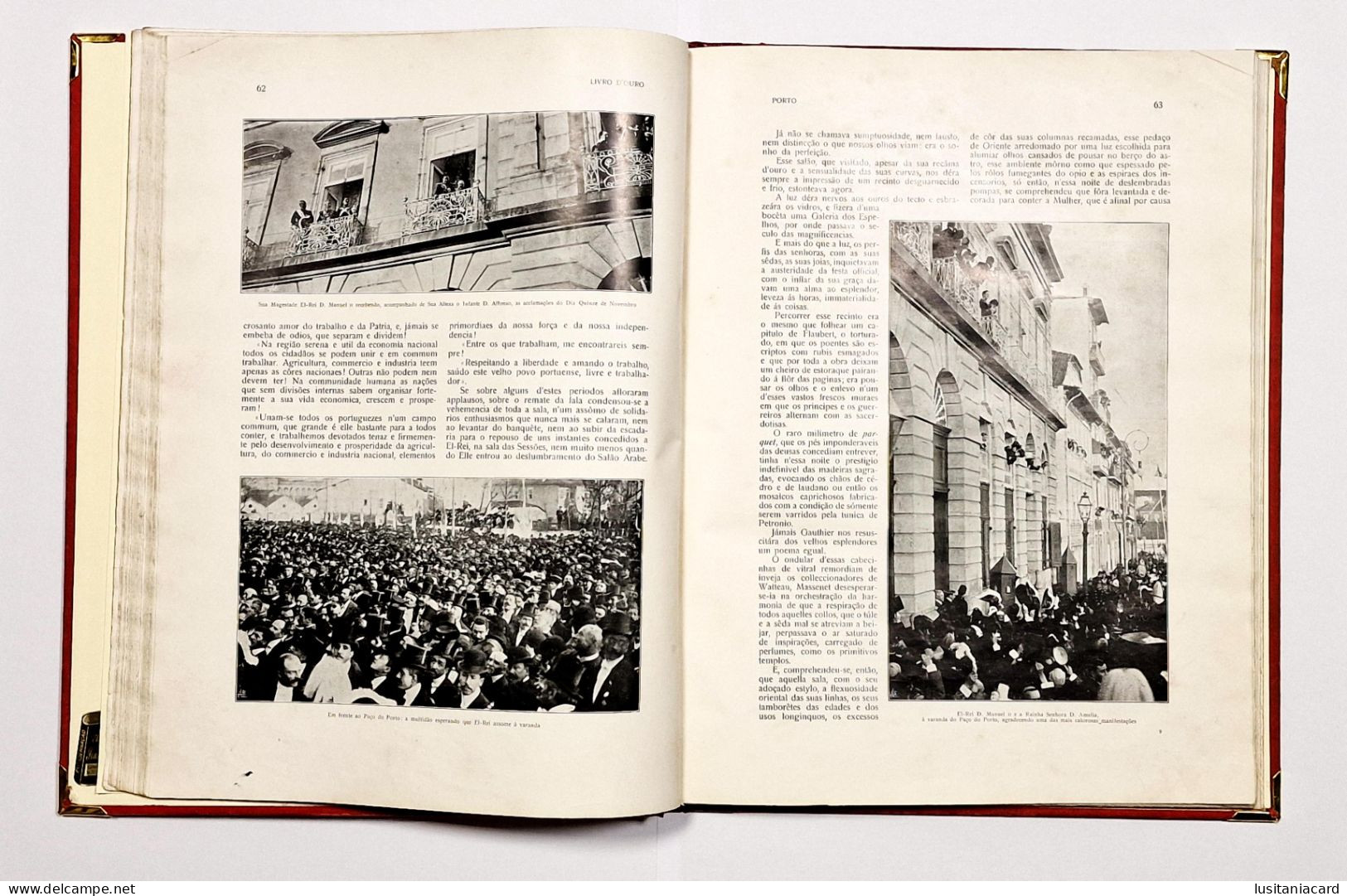 LIVRO D'DOURO Da Primeira Viagem De S.M. El REI D: MANUEL II Ao Norte De Portugal Em 1908- (C. Pereira Cardoso- 1909) - Old Books