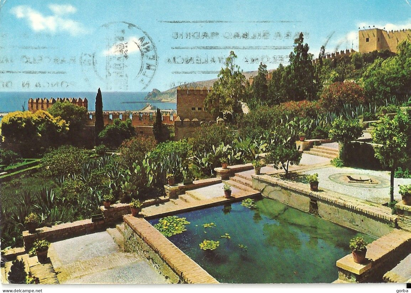 *CPM -  ESPAGNE - ANDALOUSIE - ALMERIA - Jardin De La Forteresse - Almería