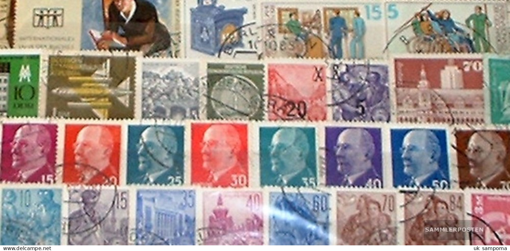 DDR 50 Different Stamps - Collezioni