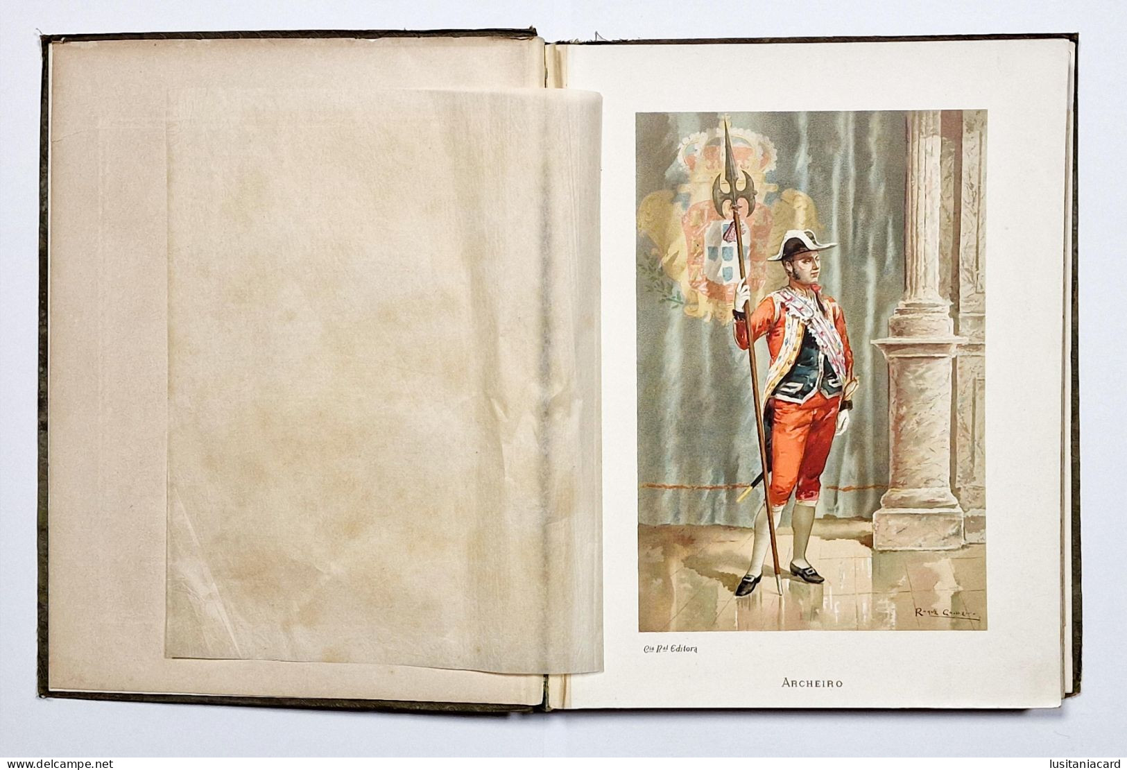 ALBUM DE COSTUMES PORTUGUEZES - Cincoenta Chromos (RARO)( Ed. David Corazzi - 1888 / Ed. Typ.Horas Romanticas) - Oude Boeken