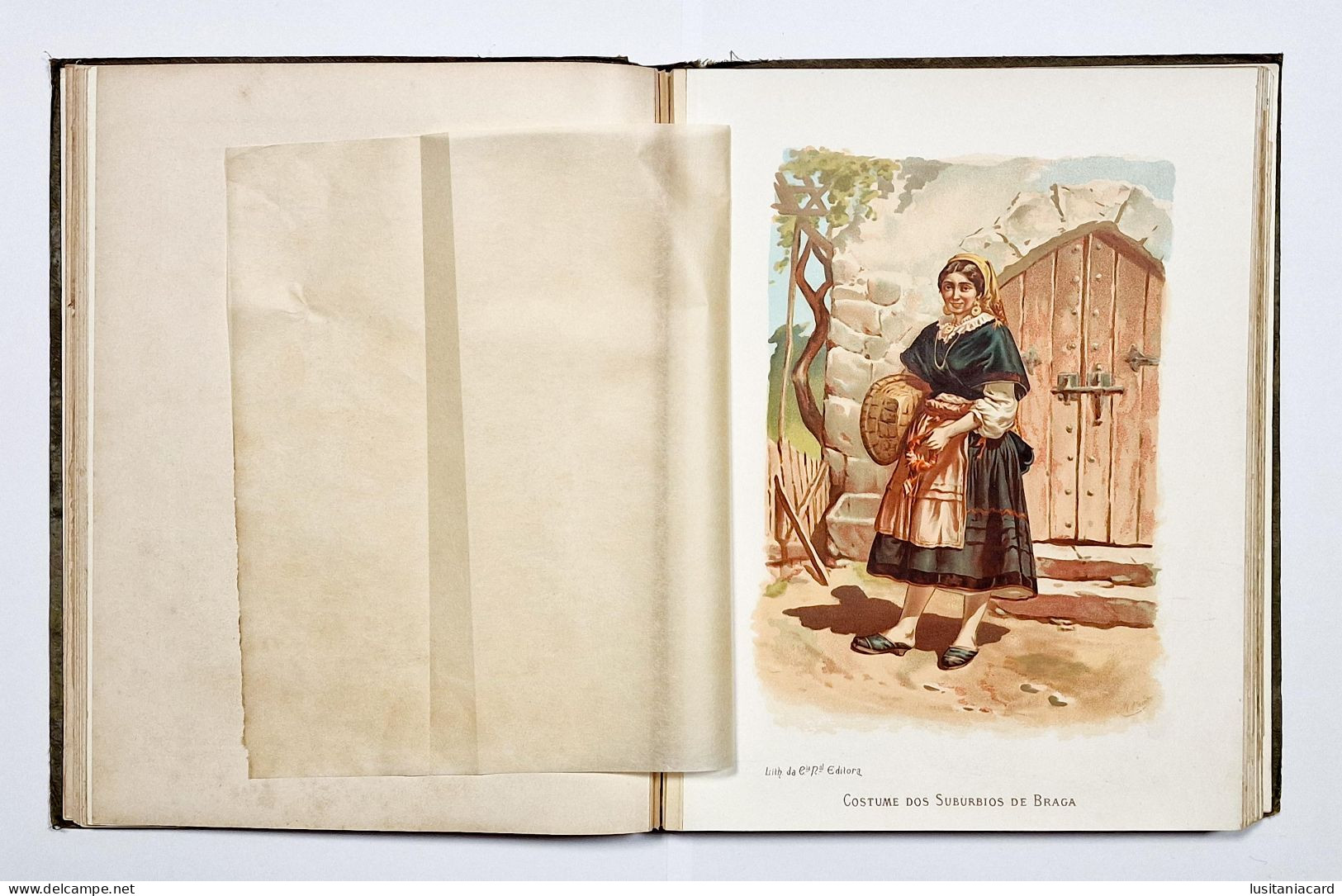 ALBUM DE COSTUMES PORTUGUEZES - Cincoenta Chromos (RARO)( Ed. David Corazzi - 1888 / Ed. Typ.Horas Romanticas)