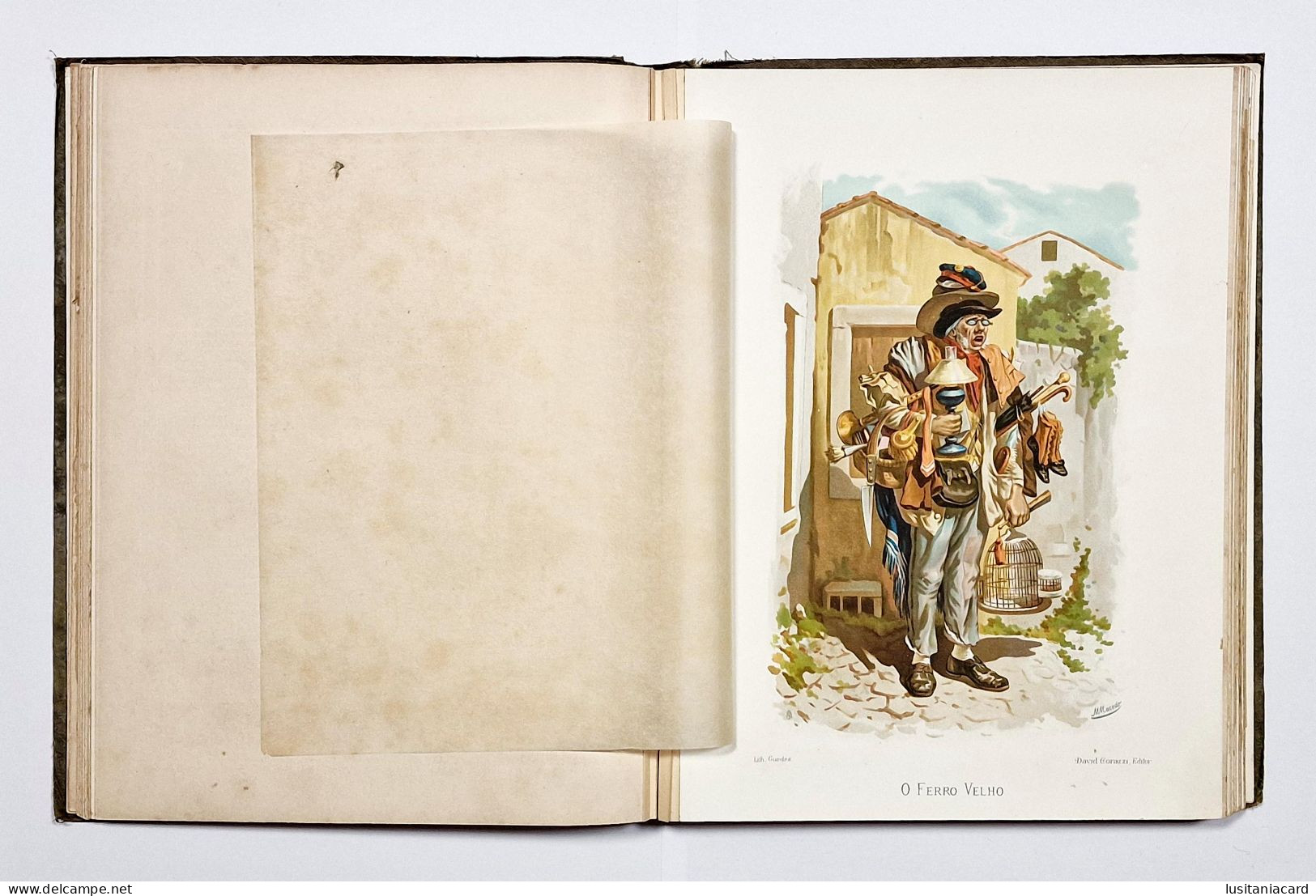 ALBUM DE COSTUMES PORTUGUEZES - Cincoenta Chromos (RARO)( Ed. David Corazzi - 1888 / Ed. Typ.Horas Romanticas)