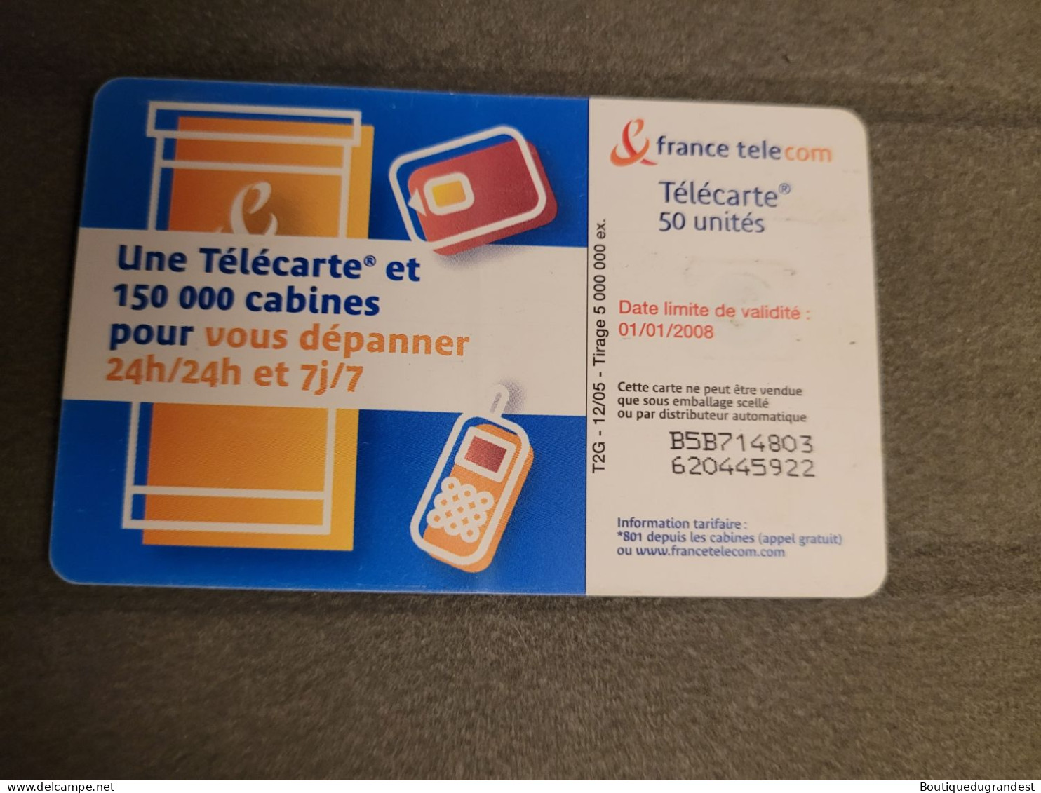 Télécarte 50 Unités - Non Classés