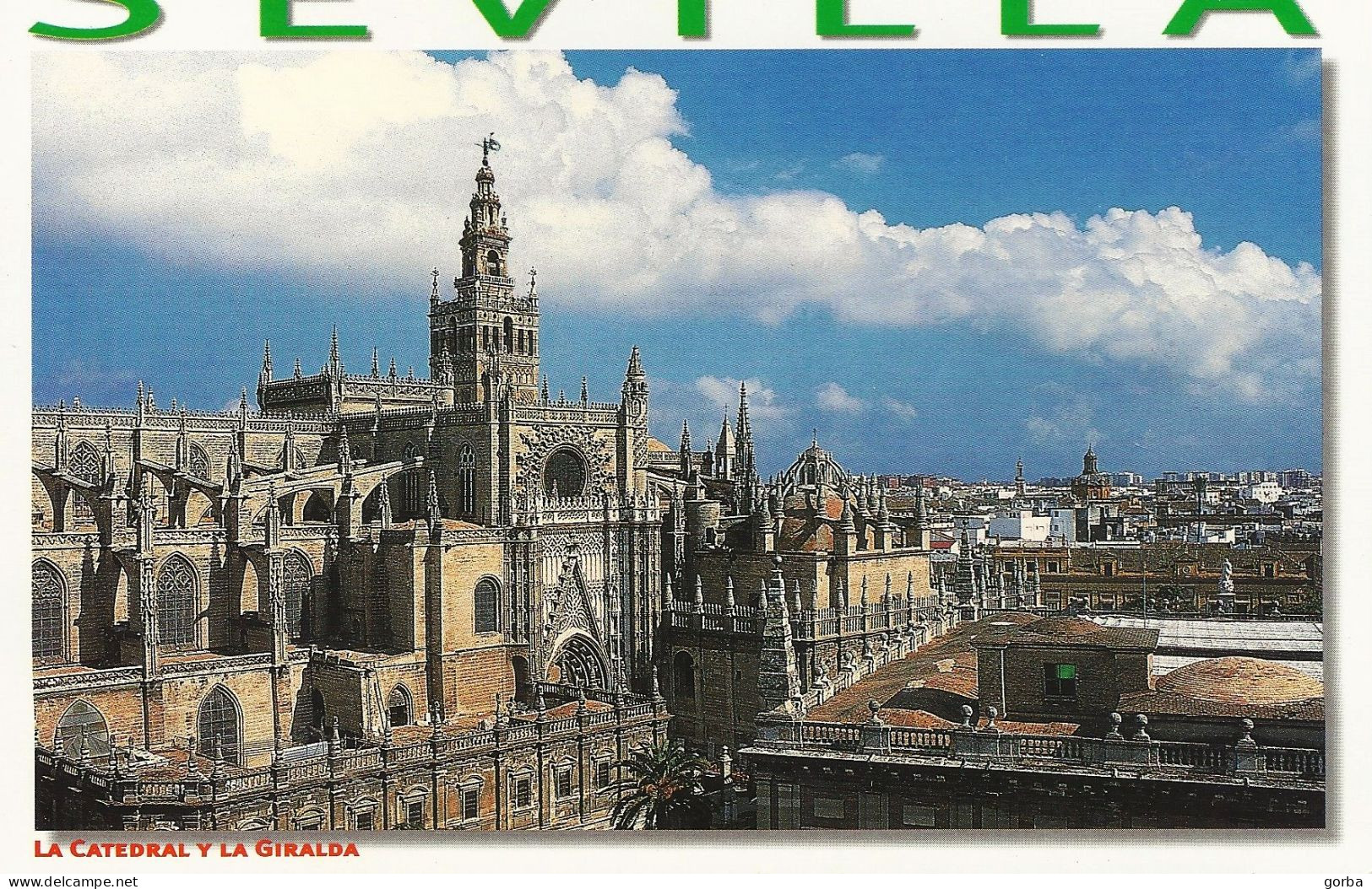 *CPM - ESPAGNE -  ANDALOUSIE - SEVILLA - La Cathedral Y La Giralda - Sevilla