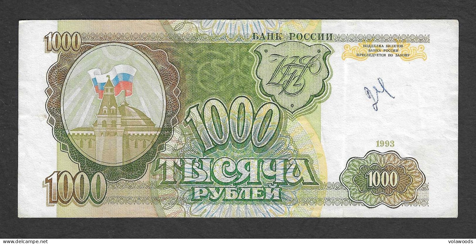 Russia - Banconota Circolata Da 1000 Rubli P-257 - 1993 #19 - Rusia