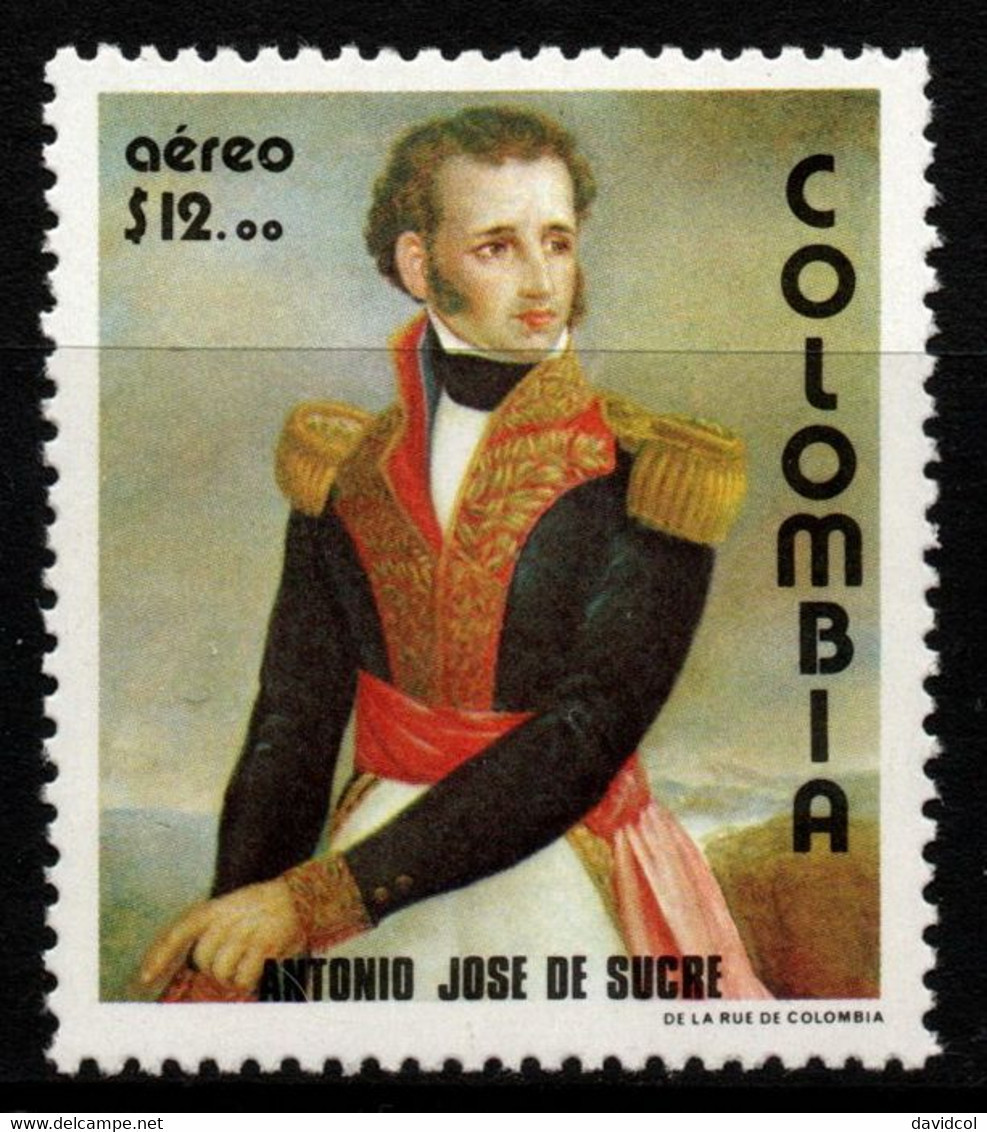 02- KOLUMBIEN - 1980- MI#:1414- MNH- ANTONIO JOSE DE SUCRE - Colombia