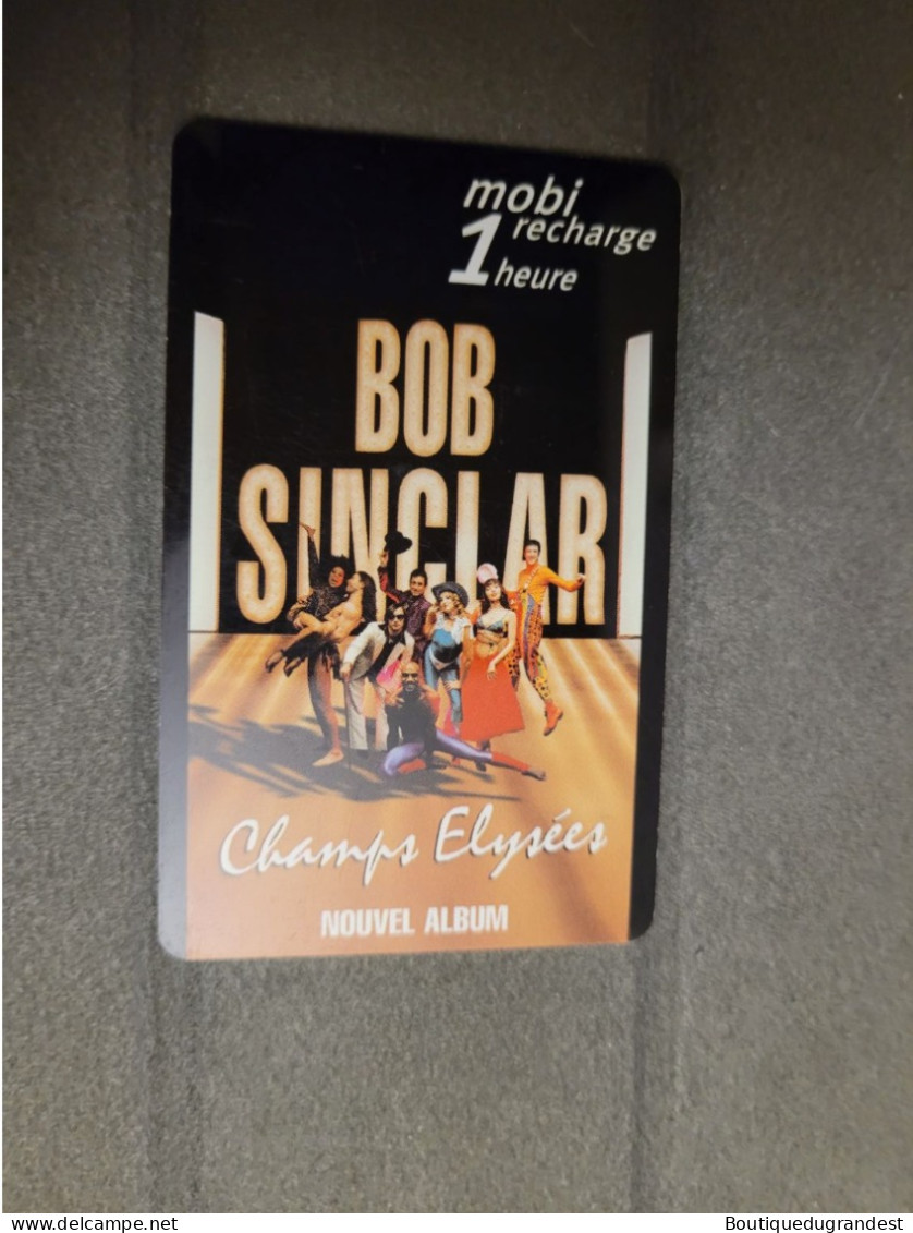 Télécarte Mobicarte Recharge 1 Heure Bob Sinclar - Non Classificati