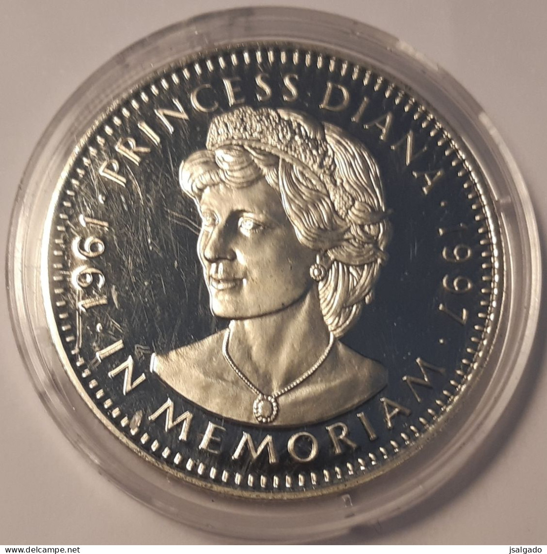 Republica Da Liberia  5 Dollars 1961 - 1997  Princesa Diana In Memoriam - Liberia