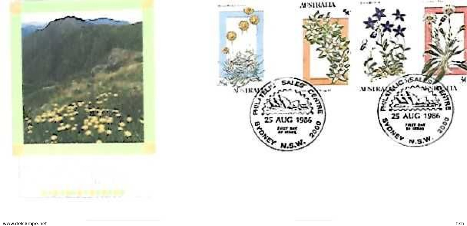 Australia & FDC Alpine Wildflowers, Sydney 1985 (797999) - Ersttagsbelege (FDC)