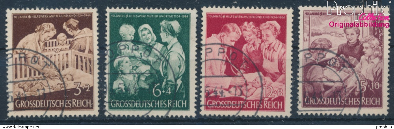 Deutsches Reich 869-872 (kompl.Ausg.) Gestempelt 1944 Mutter Und Kind (10342372 - Oblitérés