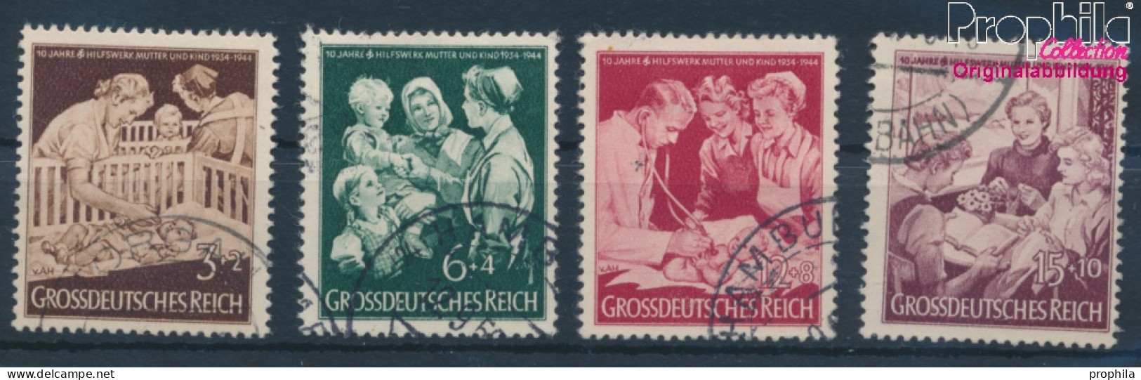 Deutsches Reich 869-872 (kompl.Ausg.) Gestempelt 1944 Mutter Und Kind (10342477 - Oblitérés
