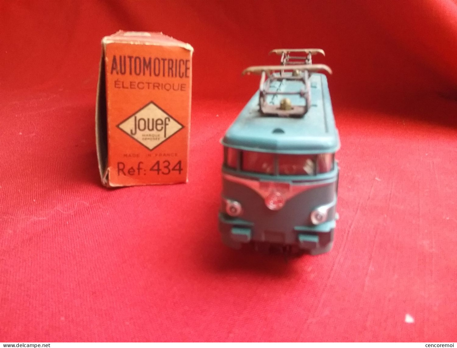 Ho, JOUEF Ancien, Automotrice électrique Ref : 434 De Couleur Verte - Toy Memorabilia