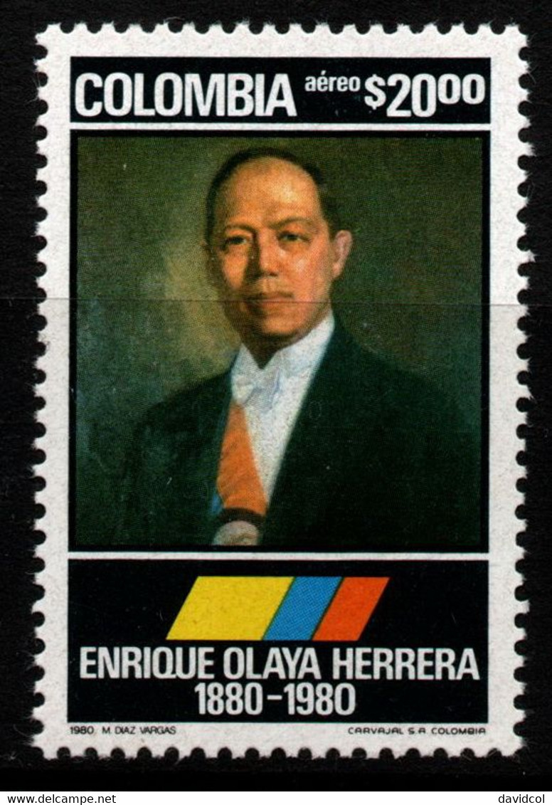 15- KOLUMBIEN - 1980- MI#:1455-MNH- ENRIQUE OLAYA HERRERA - Colombia