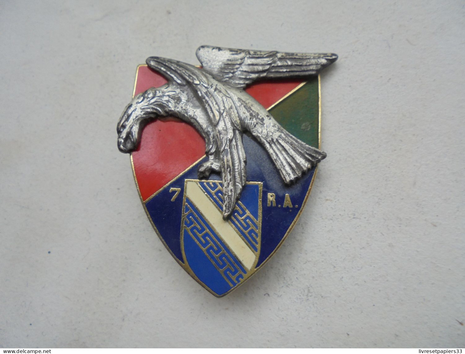 Insigne 7° R.A. Régiment D'Artilerie Drago - Army