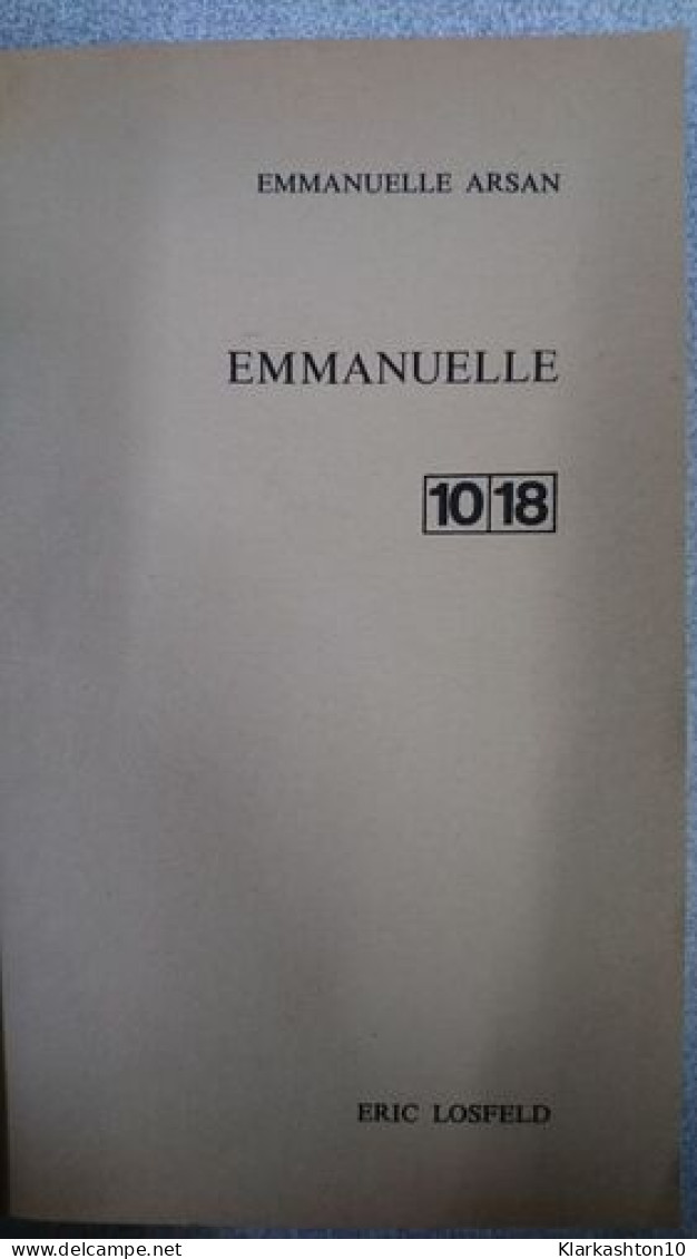 Emmanuelle - Andere & Zonder Classificatie