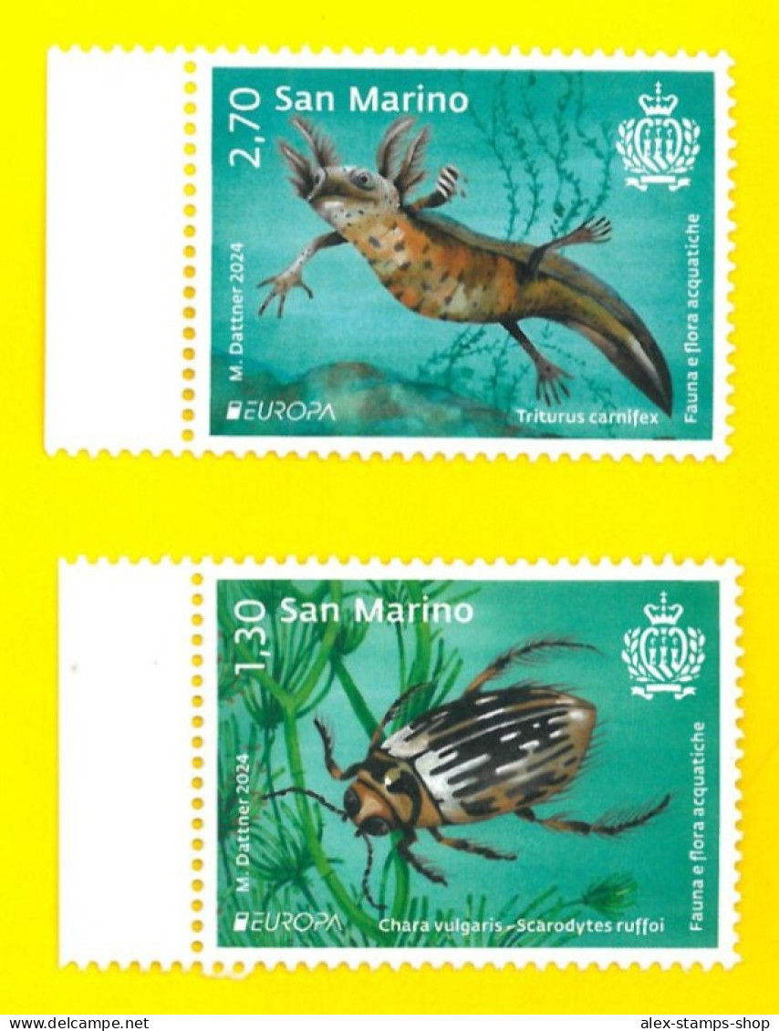 SAN MARINO 2024 Europa - Fauna E Flora Acquatiche - New Set - Unused Stamps