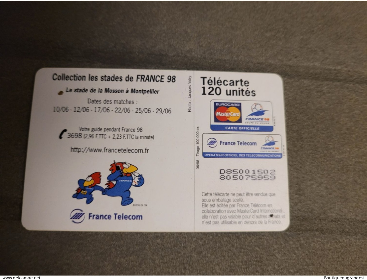 Télécarte 120 Unités - Sin Clasificación