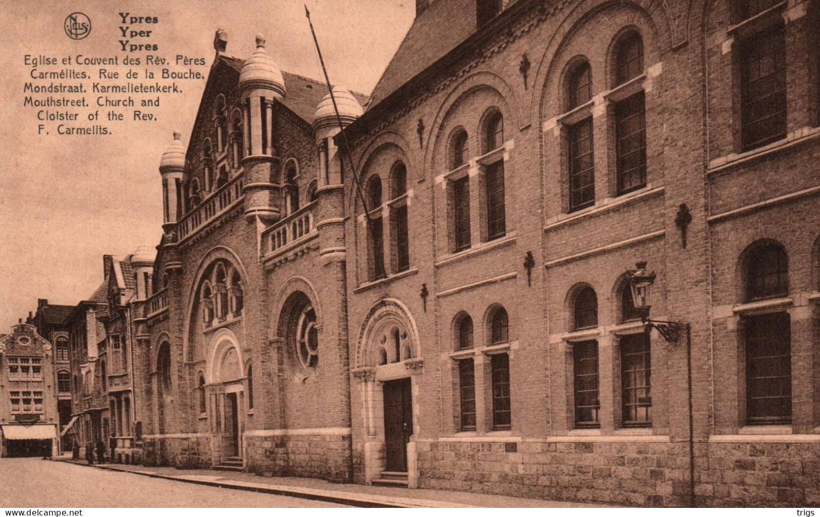 Yper - Mondstraat, Karmelietenkerk - Ieper