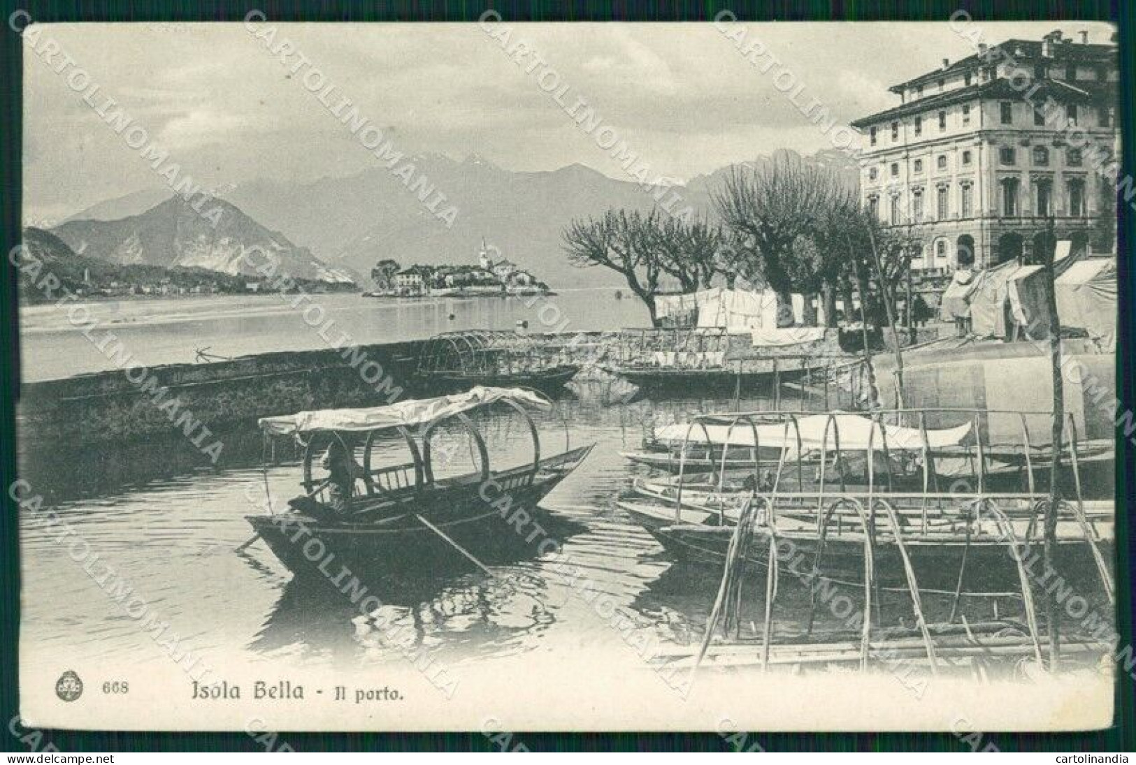 Verbania Stresa Isola Bella Lago Maggiore Barche Cartolina MT0916 - Verbania