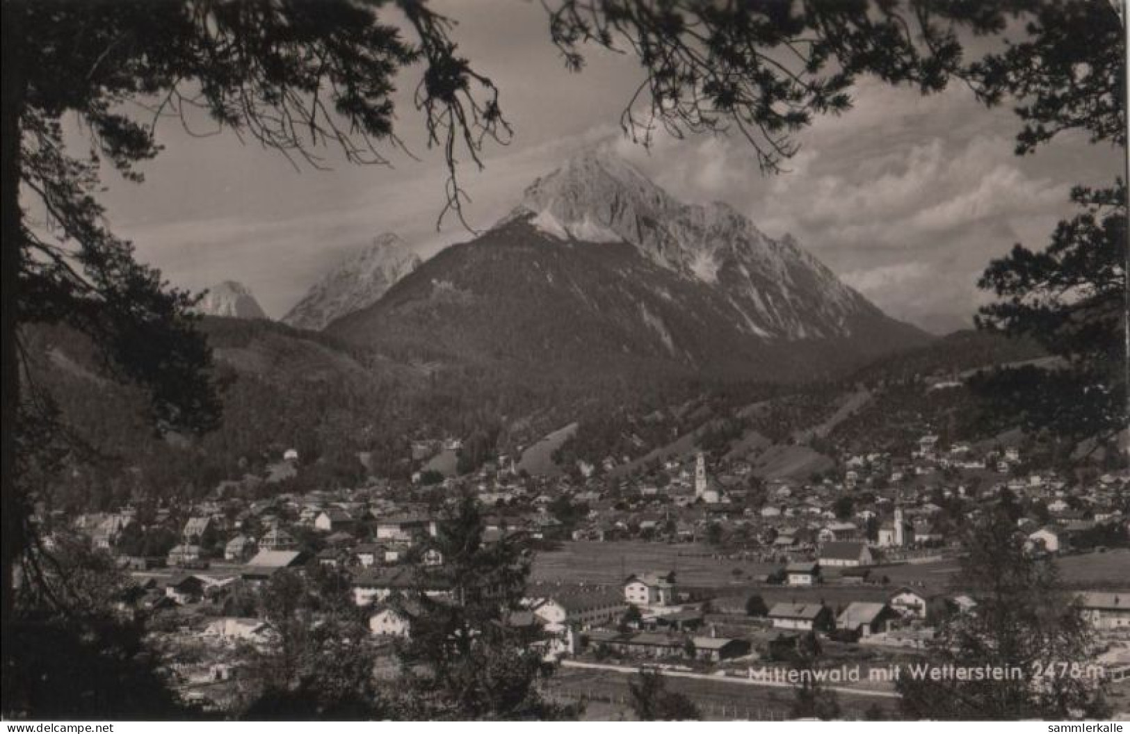 58055 - Mittenwald - Mit Wetterstein - 1958 - Mittenwald