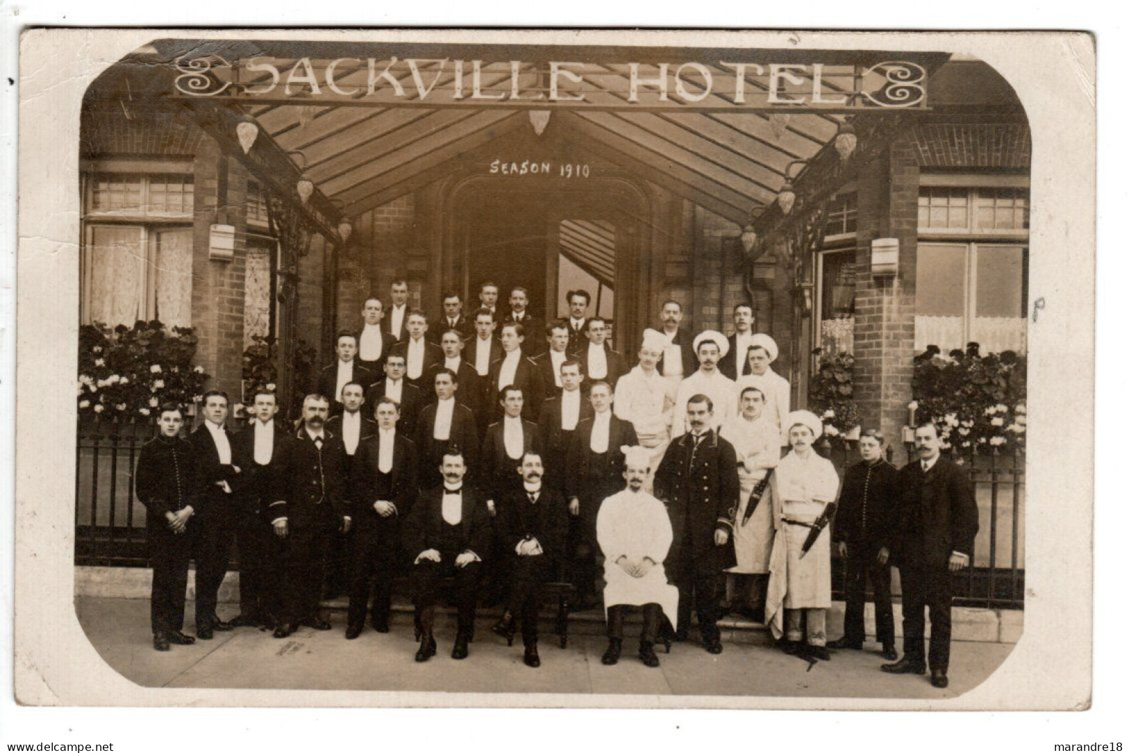 Angleterre , Bexhill On Sea , Carte Photo Hotel Sackville 1910 - Altri & Non Classificati