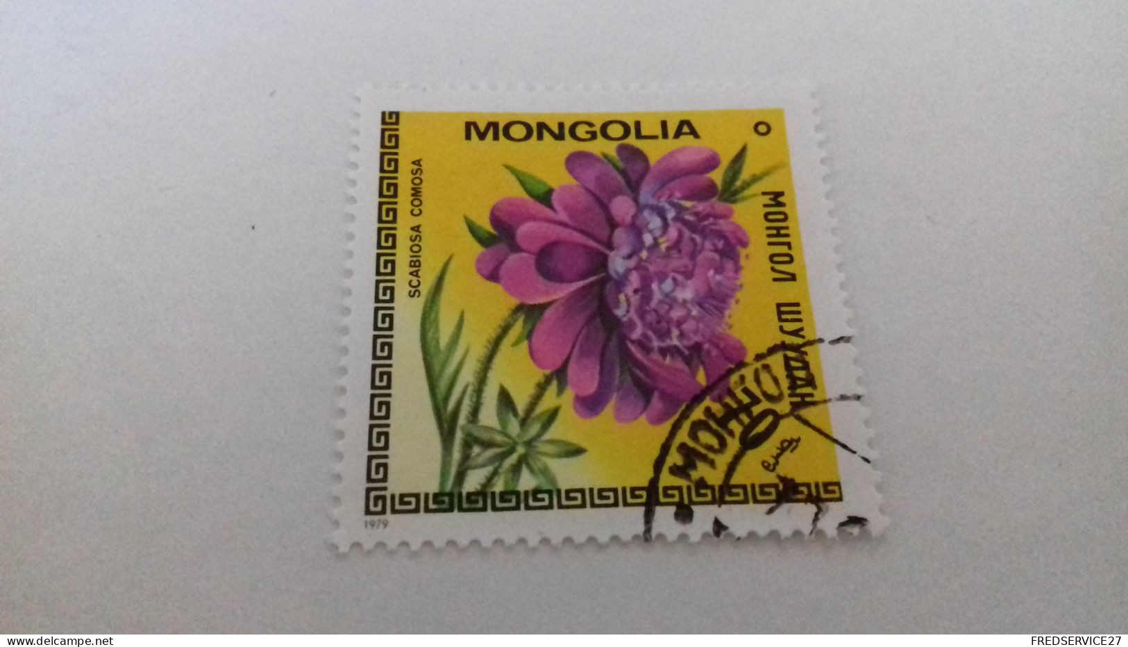 LR / TIMBRE MONGOLIE FLEUR - Mongolia