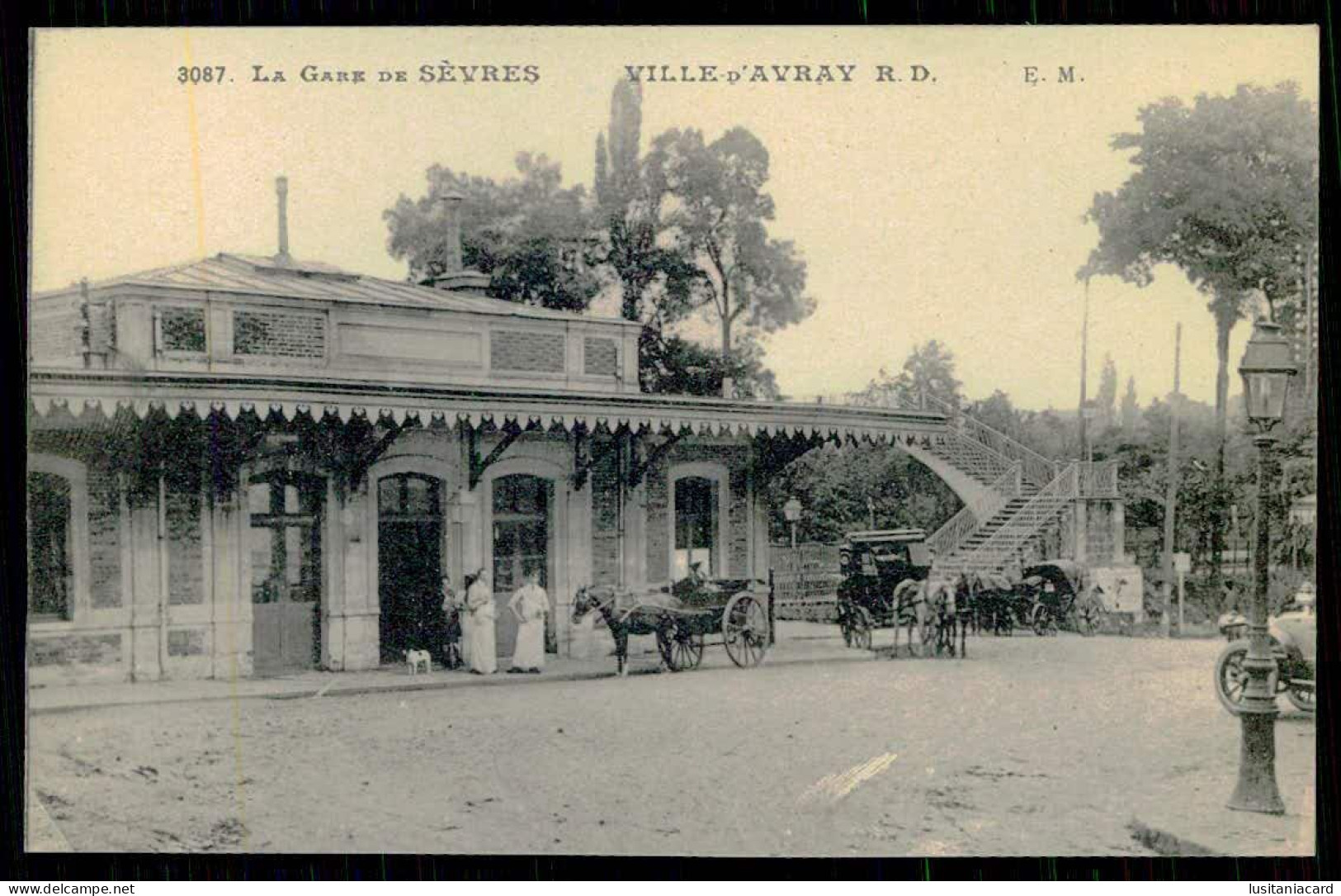 FRANCE - SÉVRES -VILLE D'AVRAY -  La Gare De Sèvres. ( Ed. E.M. Nº 3087) Carte Postale - Bahnhöfe Ohne Züge