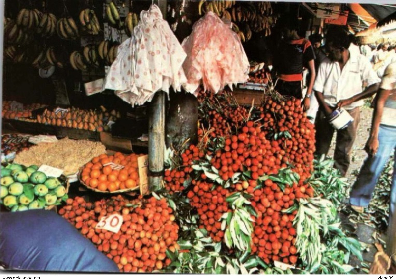 ILE MAURICE.  MAURITIUS. - Vente De Fruits Marché De Port Louis.   Photo Gaetan Hardy - Maurice