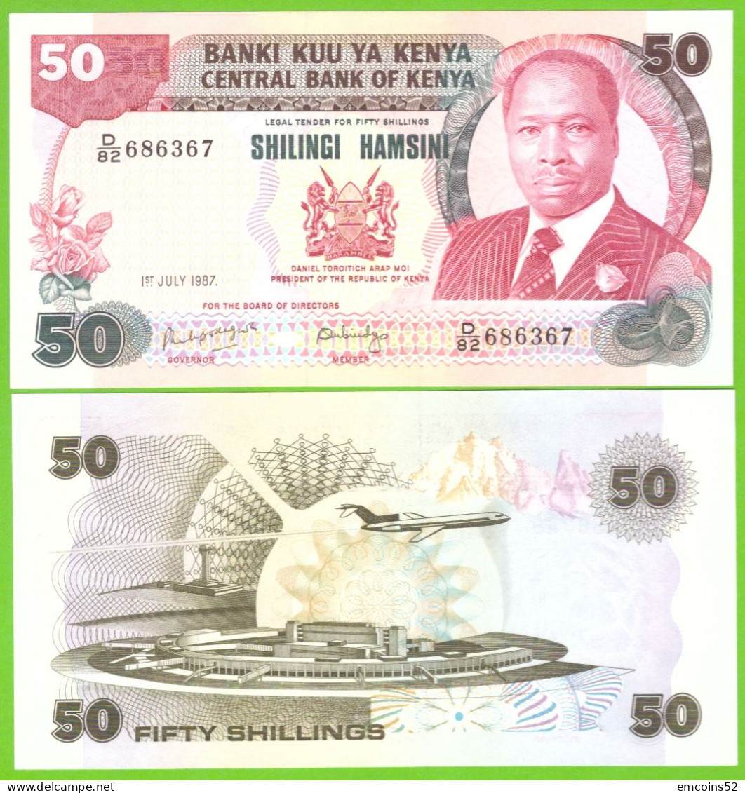 KENYA 50  SHILLINGS 1987  P-22d  UNC - Kenya