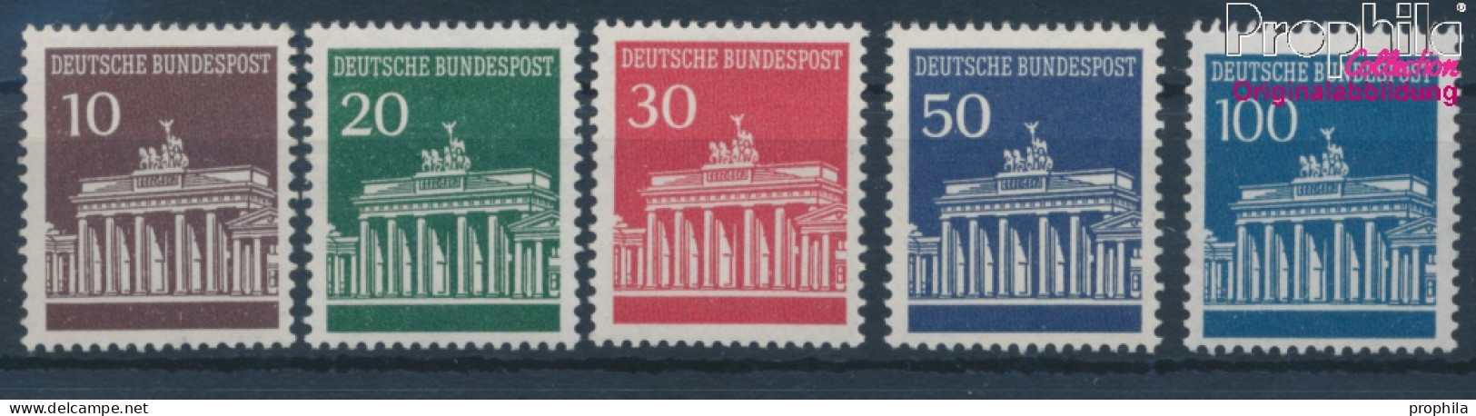 BRD 506R-510R Mit Zählnummer (kompl.Ausg.) Postfrisch 1966 Brandenburger Tor (10342981 - Nuovi