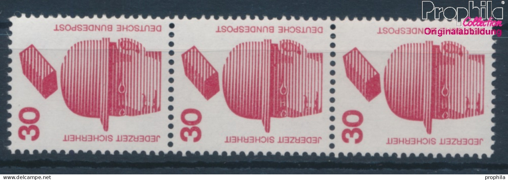 BRD 698A Rb Mit Roter Zählnummer Postfrisch 1971 Unfallverhütung (10343227 - Nuovi