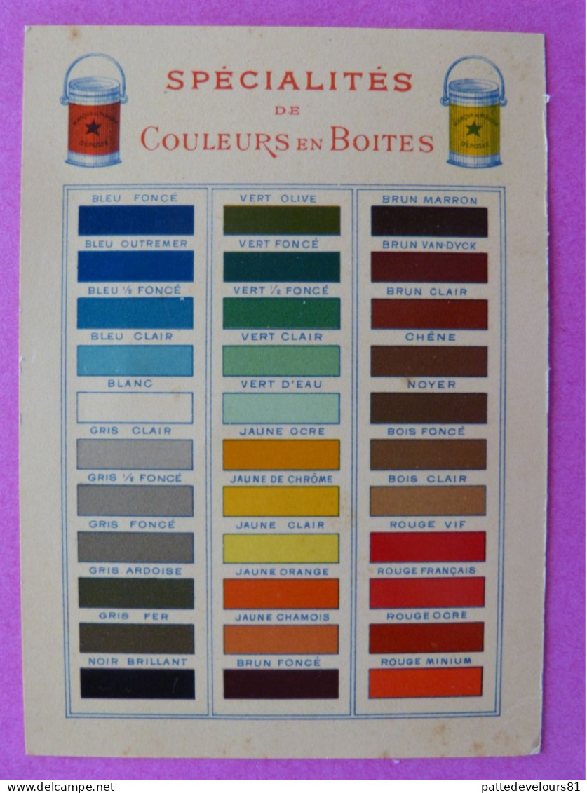 Carton Publicitaire (86) POITIERS Publicité Réclame Spécialiste Fabrique De Couleurs BEUCHER-FOUCHE Vernis Pinceaux - Advertising