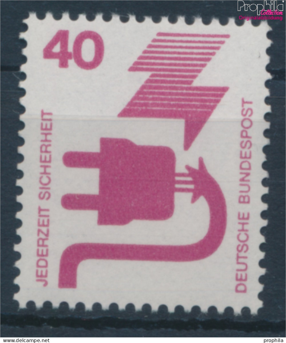 BRD 699A Rc Mit Grüner Zählnummer Postfrisch 1971 Unfallverhütung (10357793 - Ungebraucht