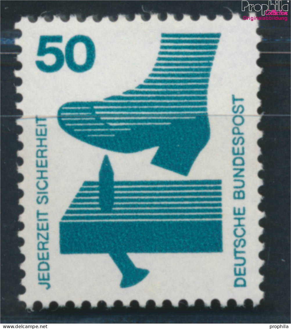 BRD 700A Rc Mit Grüner Zählnummer Postfrisch 1973 Unfallverhütung (10348146 - Ungebraucht