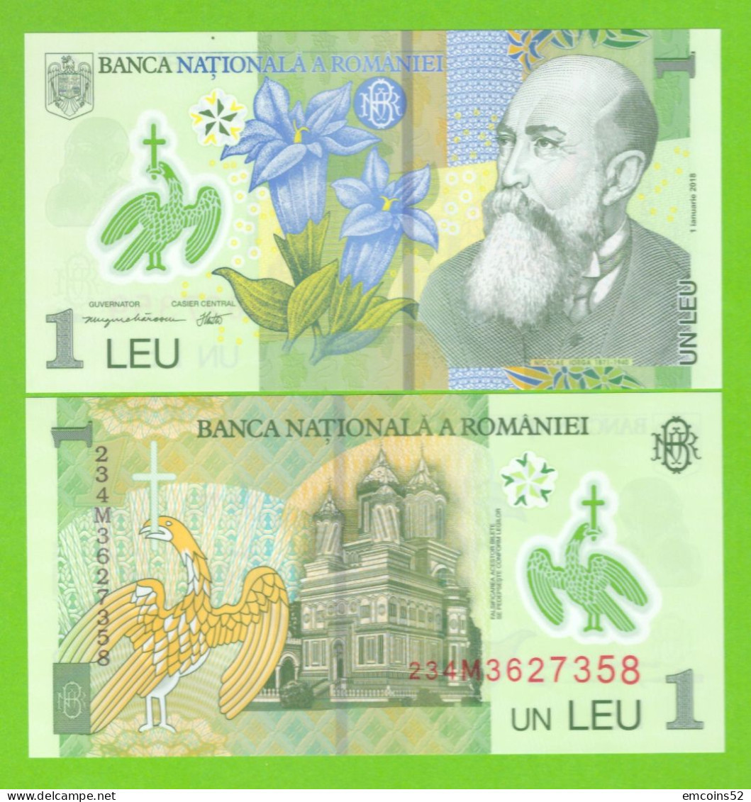 ROMANIA 1 LEU 2018/2023 P-117 UNC - Roemenië