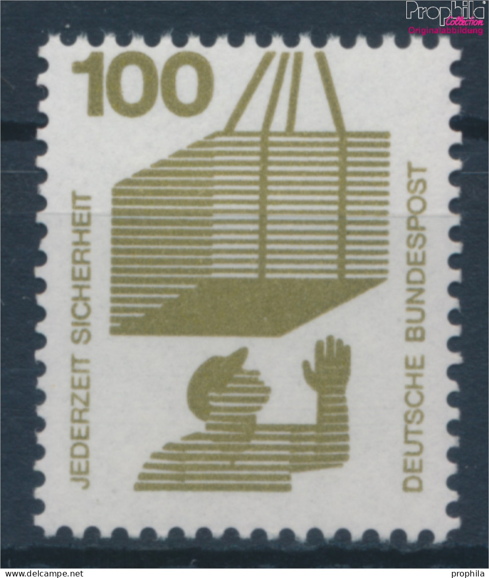 BRD 702A Rd Mit Blauer Zählnummer Postfrisch 1971 Unfallverhütung (10343235 - Ungebraucht