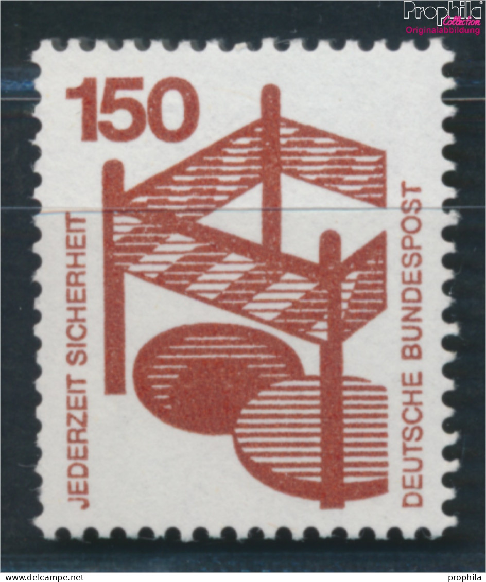 BRD 703A Rd Mit Blauer Zählnummer Postfrisch 1971 Unfallverhütung (10348142 - Ungebraucht