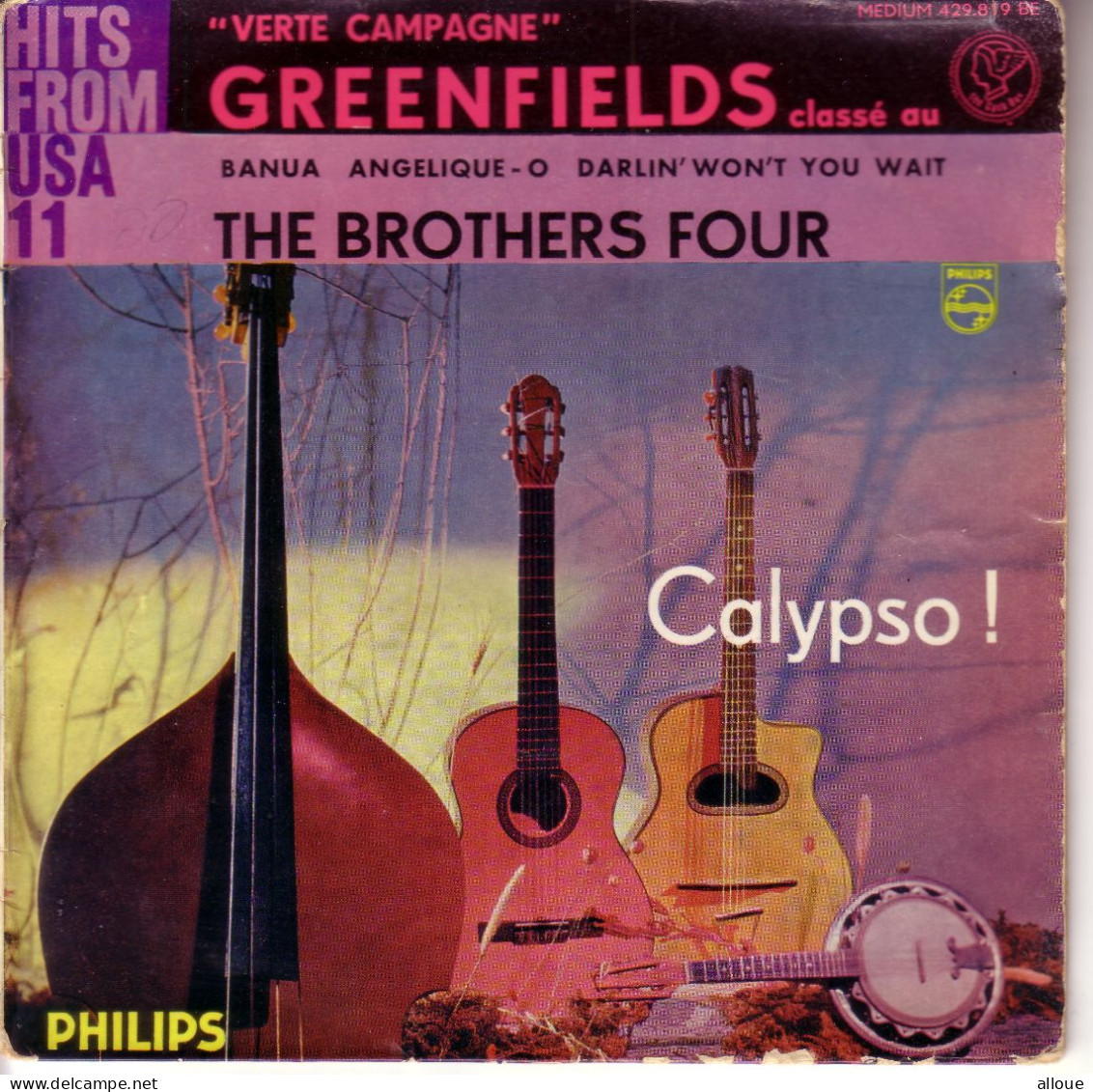 THE BROTHERS FOUR - FR EP - GREENFIELDS  + 3 - Country Y Folk