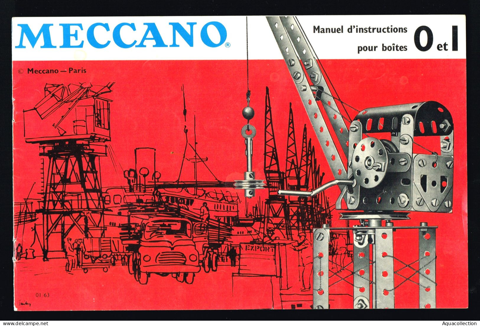 Manuel D'instructions MECCANO Pour Boîtes 0 Et 1. Très Bon état. - Meccano