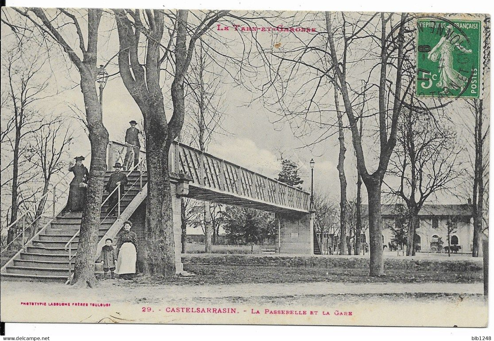 [82] Tarn Et Garonne > Castelsarrasin La Passerelle Et La Gare - Castelsarrasin